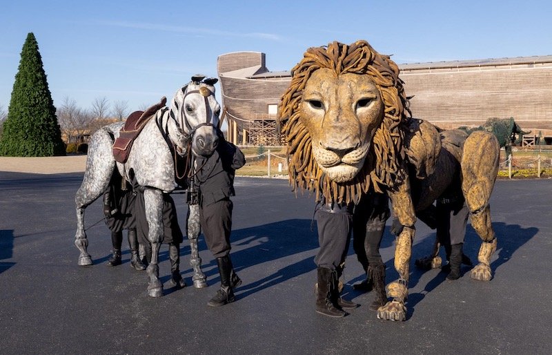 Aslan and Bree at the Ark Encounter