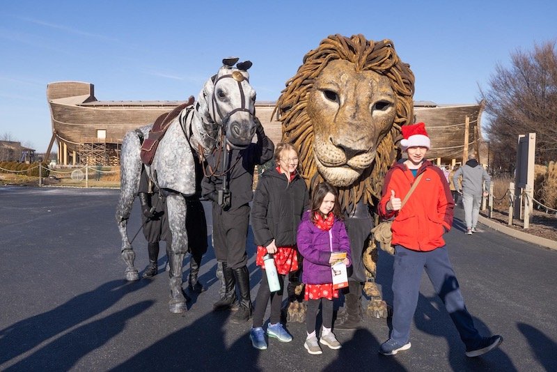 Aslan and Bree at the Ark Encounter