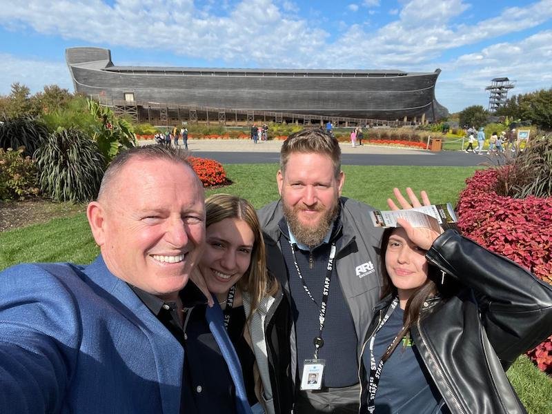 Joe Owen and Barry Wilmore with wives at the Ark Encounter