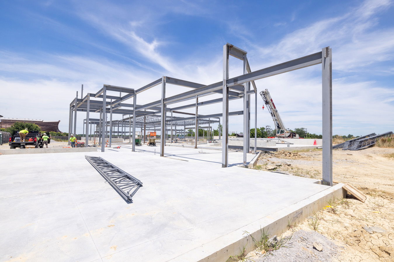 Welcome Center beams