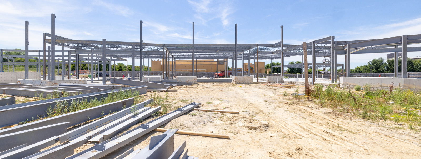 Welcome Center beams