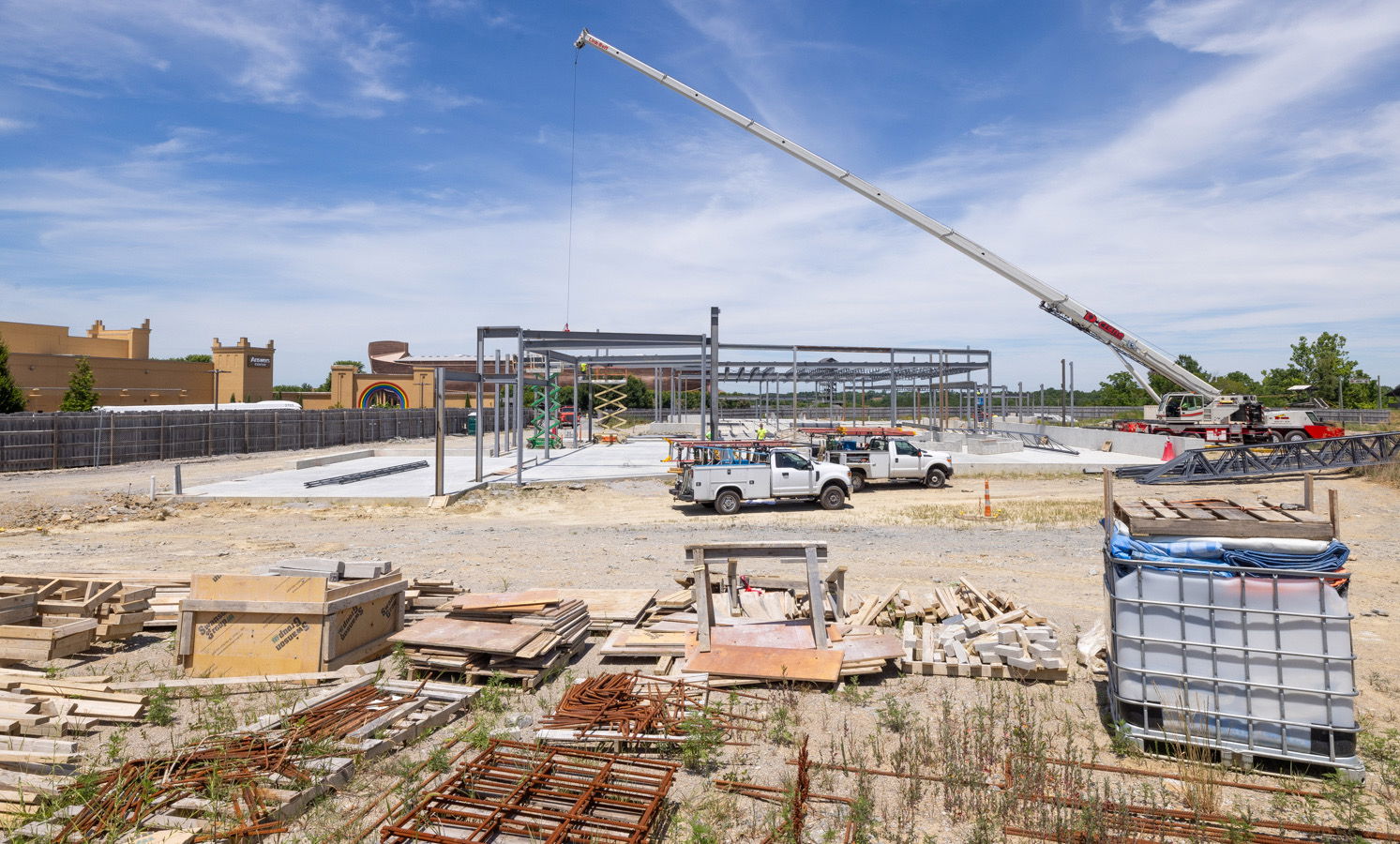 Welcome Center construction at Ark Encounter