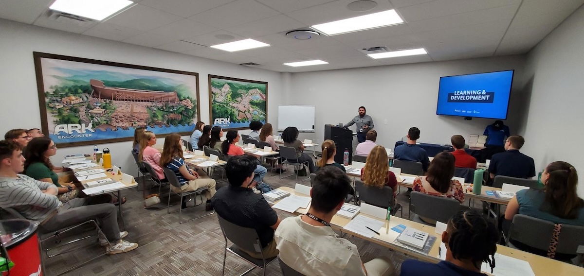 Interns in Learning and Development class