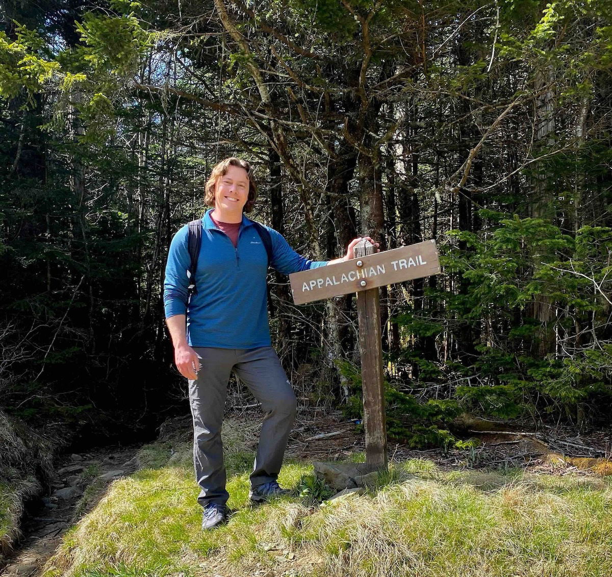 Peter on the Appalachian trail