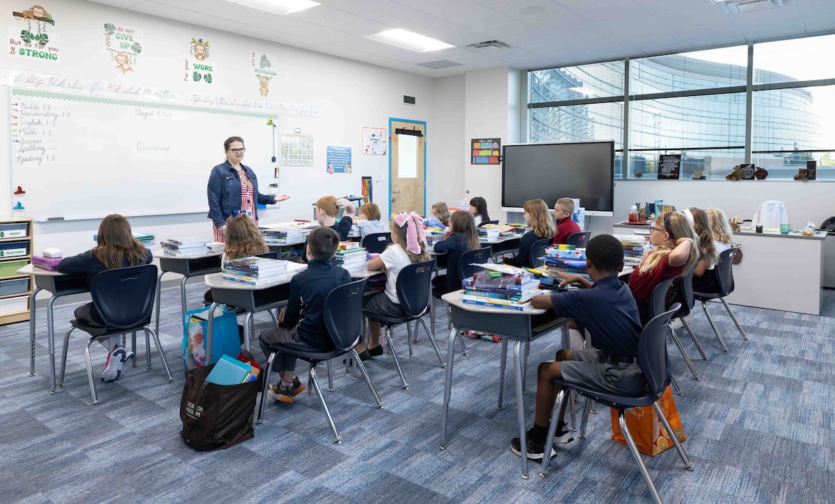 Students in classroom