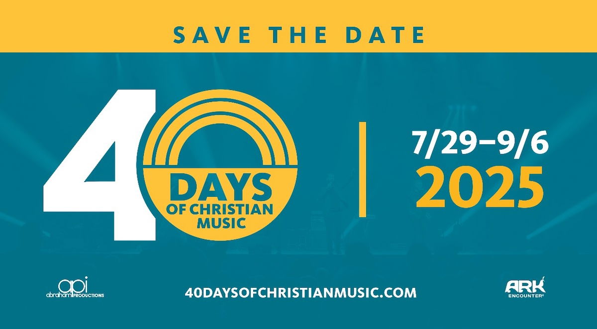 40 Days of Christian Music July 29 to September 6, 2025