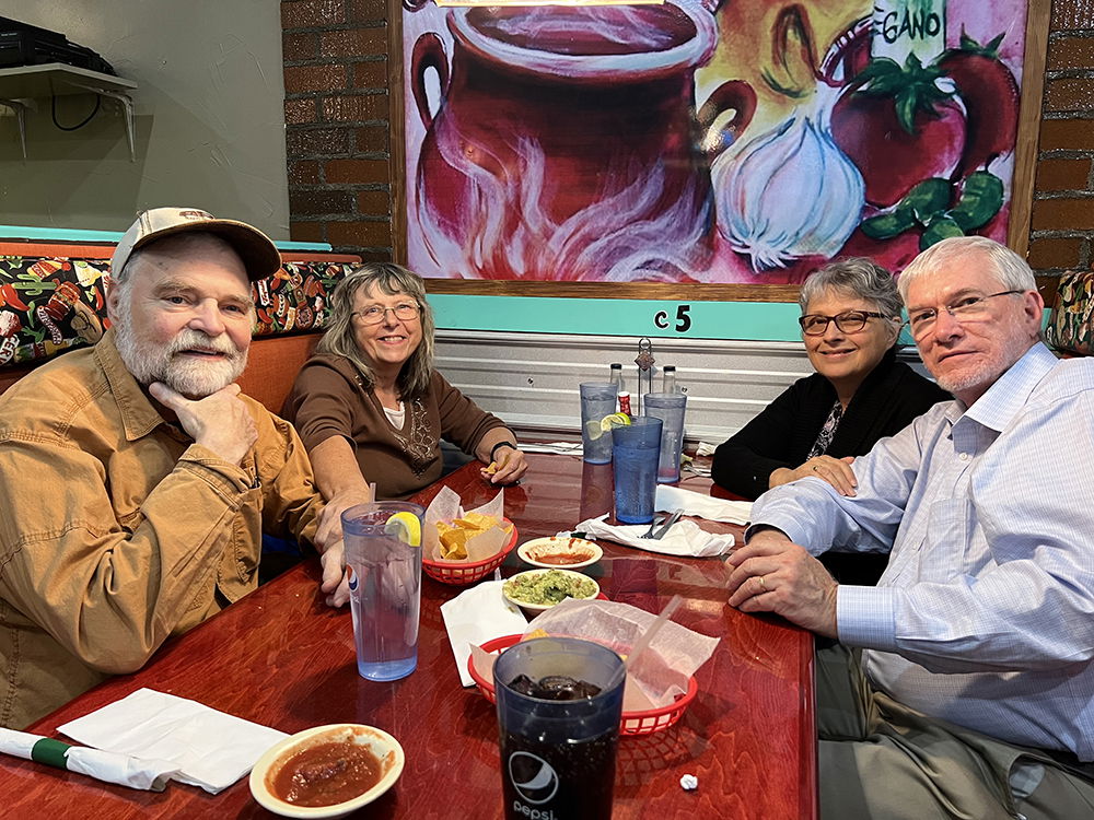 Buddy Davis with Kay Davis and Ken and Mally Ham