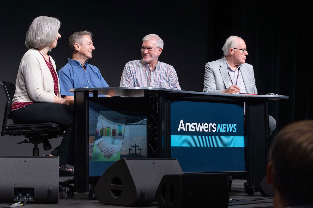 Dr. Georgia Purdom, Walt, Ken Ham, and Mark Looy