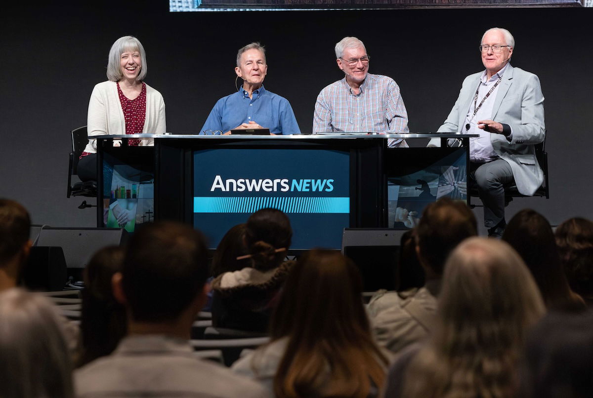 Dr. Georgia Purdom, Walt, Ken Ham, and Mark Looy