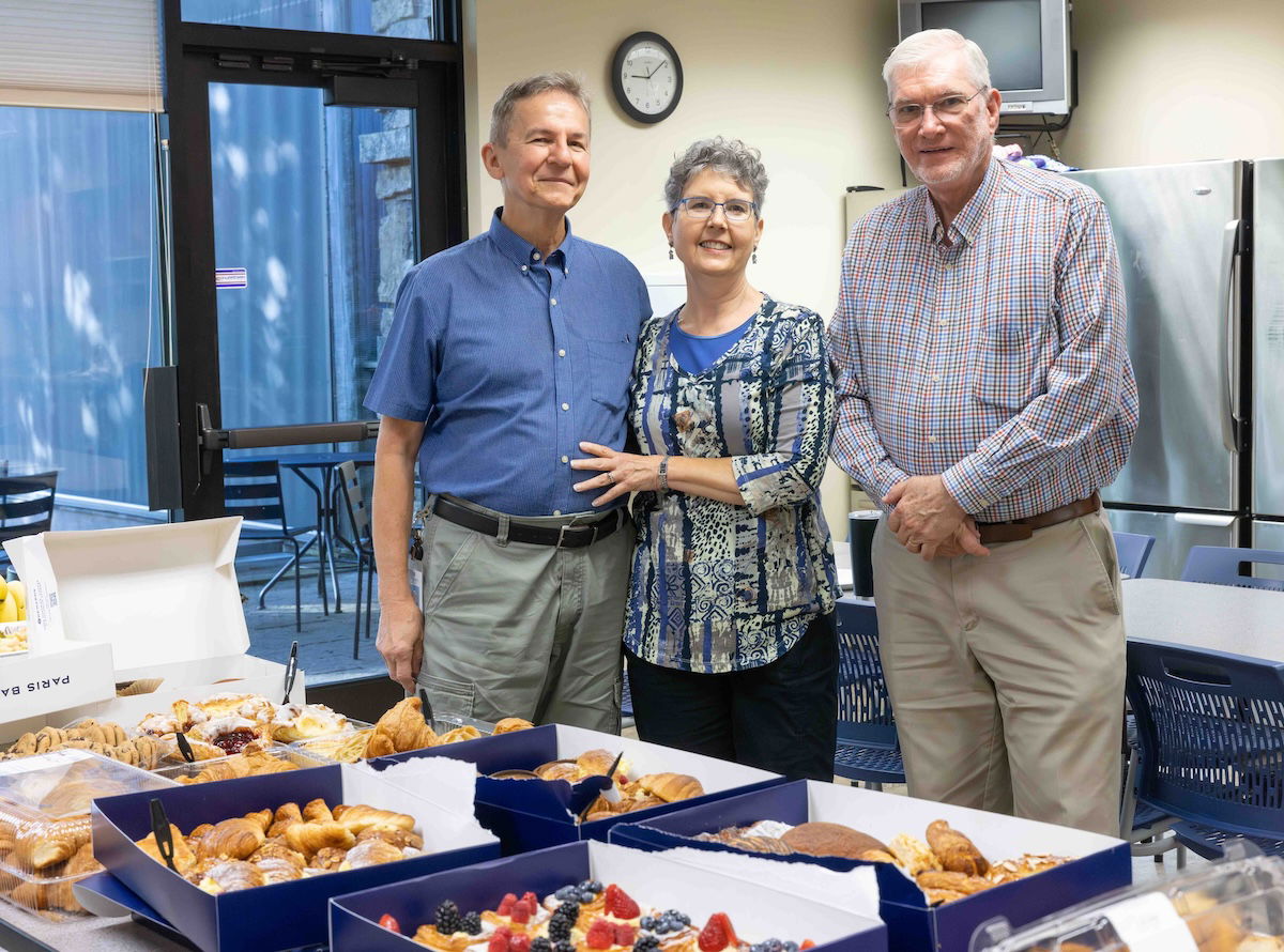 Walt, his wife Janice, and Ken Ham