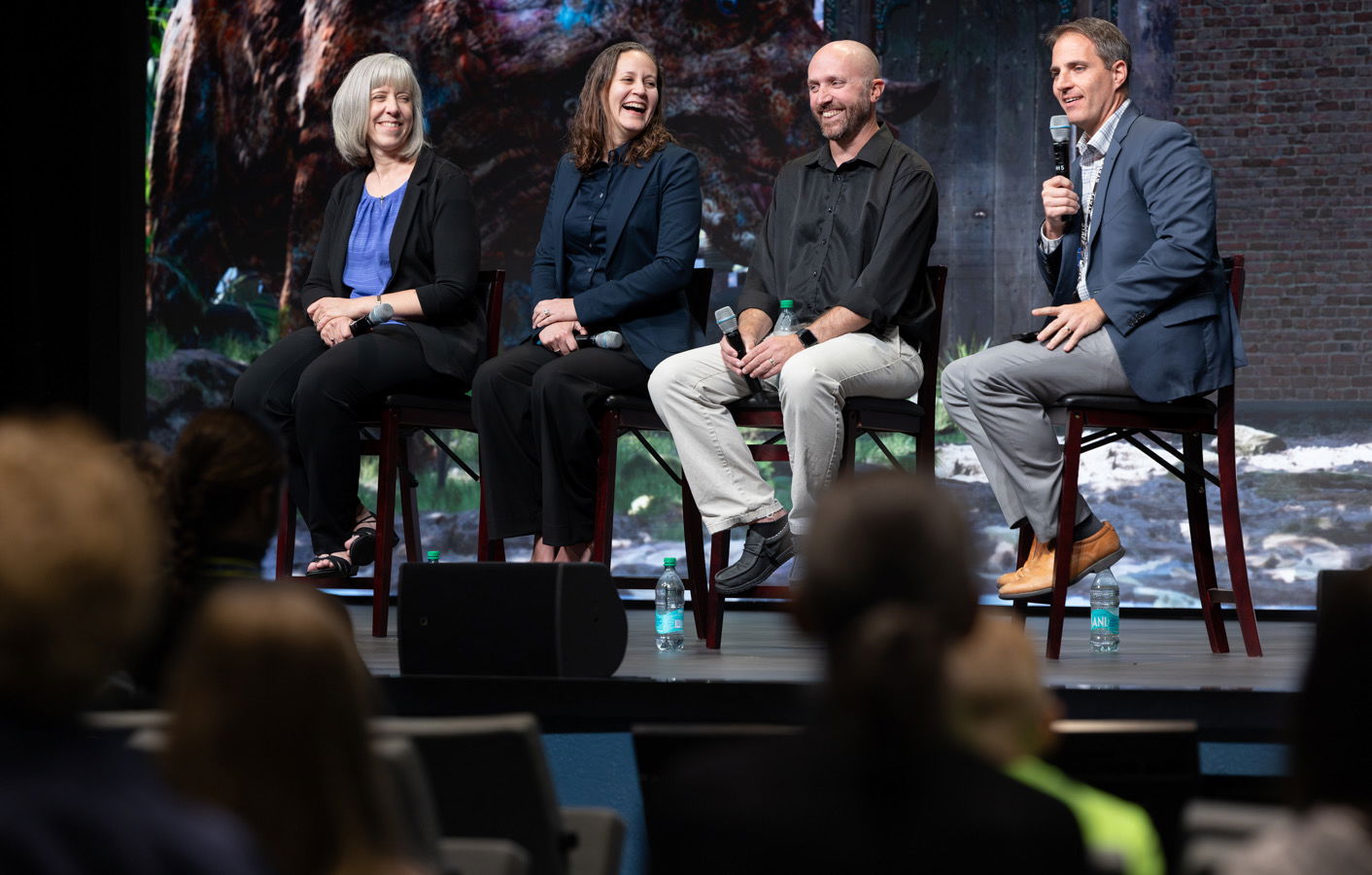 Panel with Dr. Georgia Purdom, Dr. Gabriela Haynes, Joel Leineweber, and Bryan Osborne