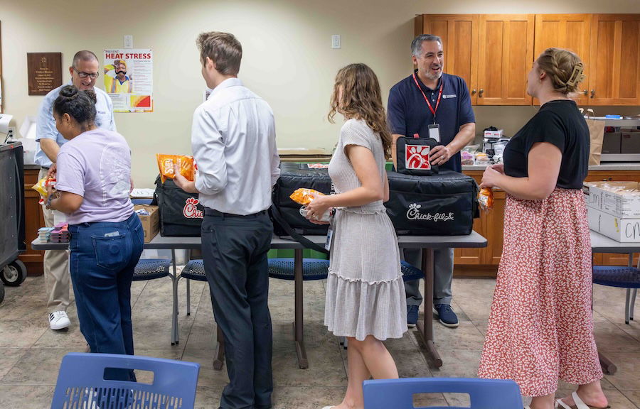 CHF providing lunch for AiG Staff