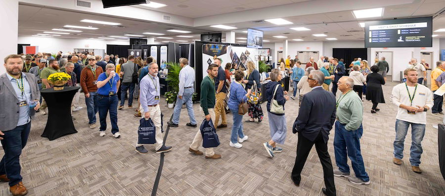 Conference crowd