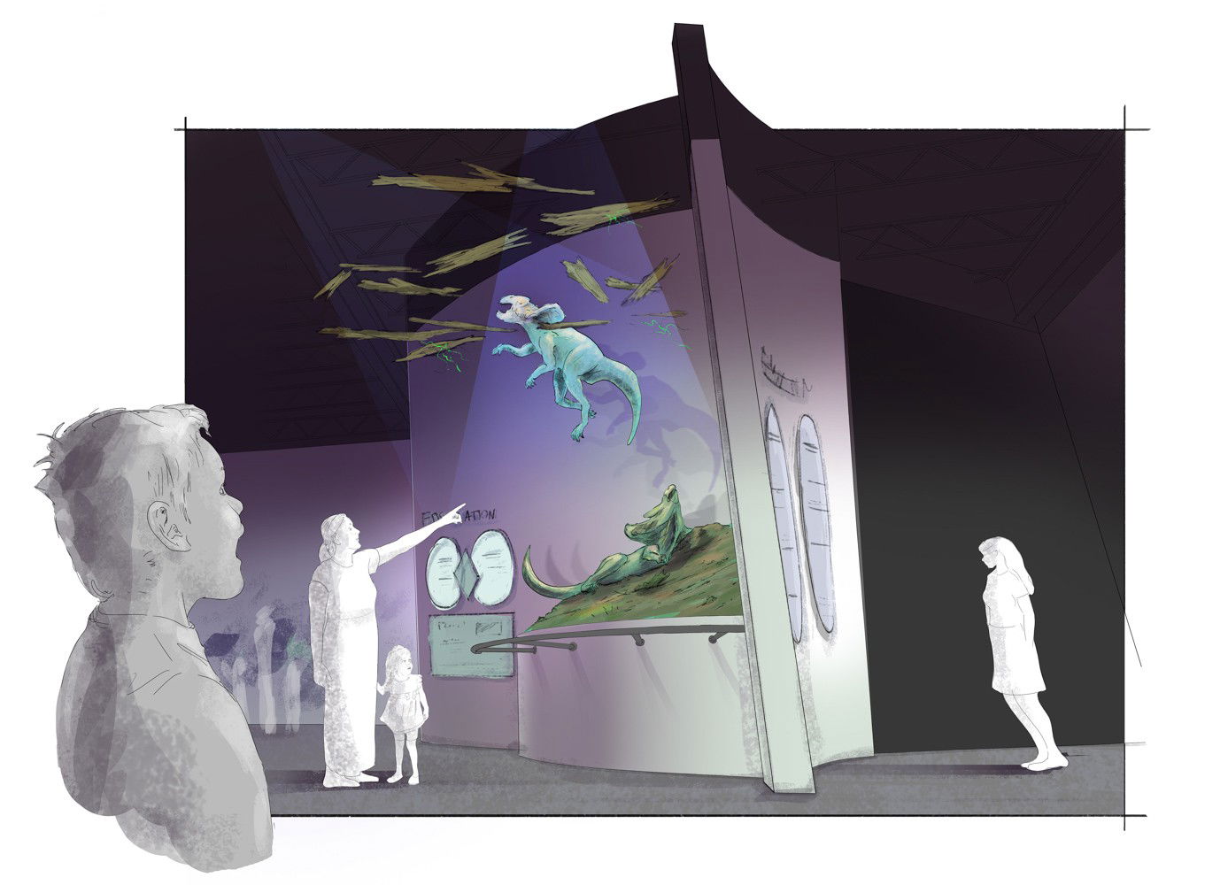 Exhibit concept art