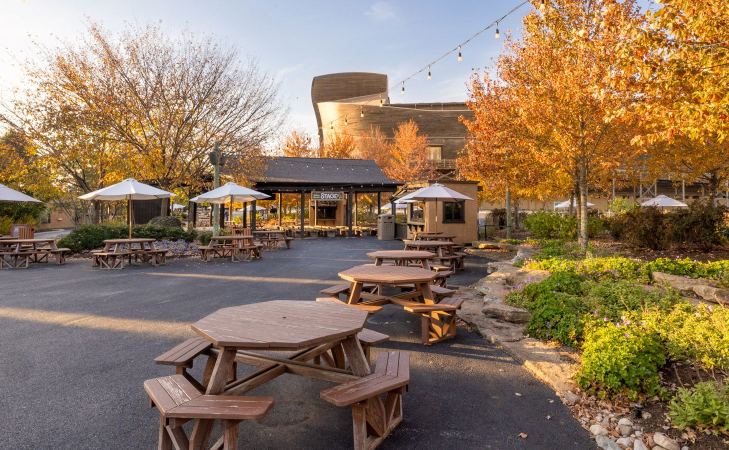 Fall trees at Ark Encounter