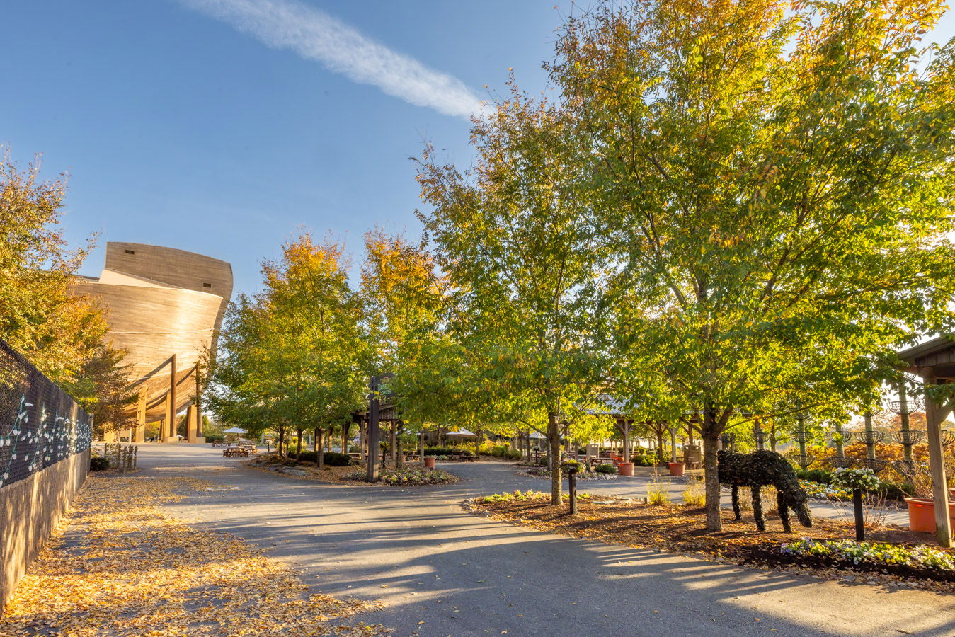 Fall trees at Ark Encounter