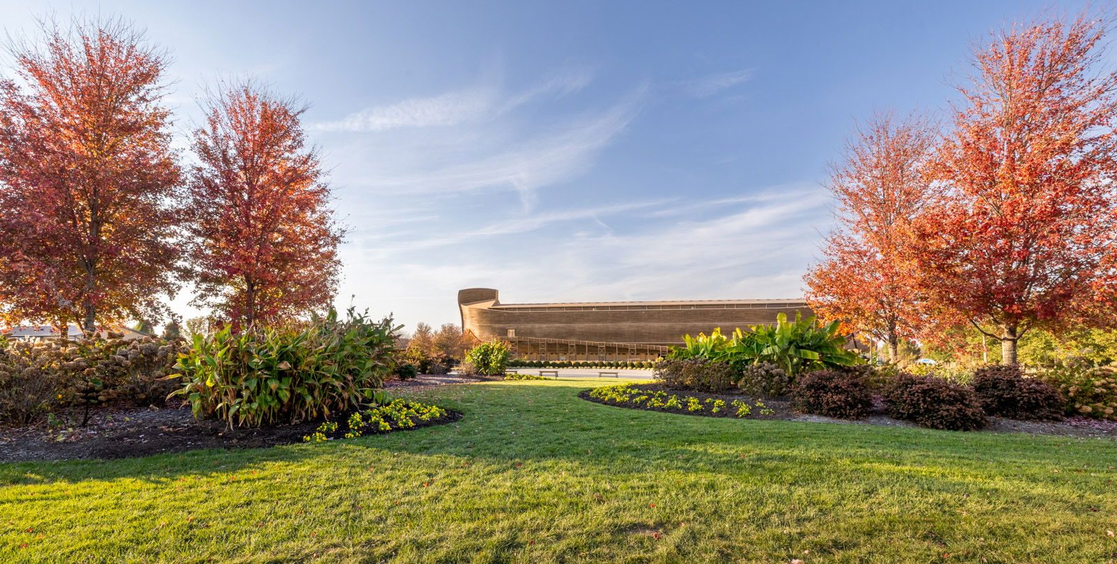 Fall trees at Ark Encounter