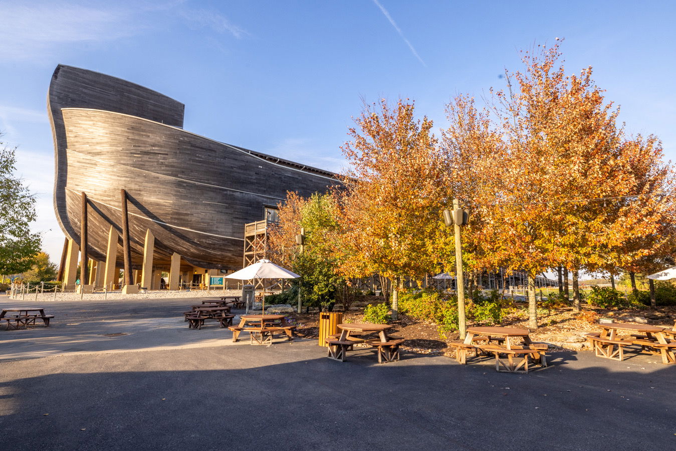 Fall trees at Ark Encounter