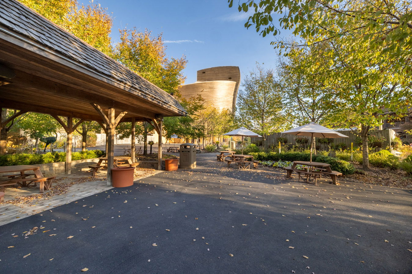 Fall trees at Ark Encounter