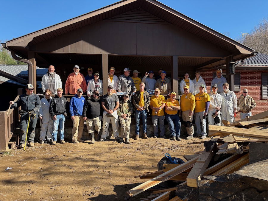 Group photo of workers