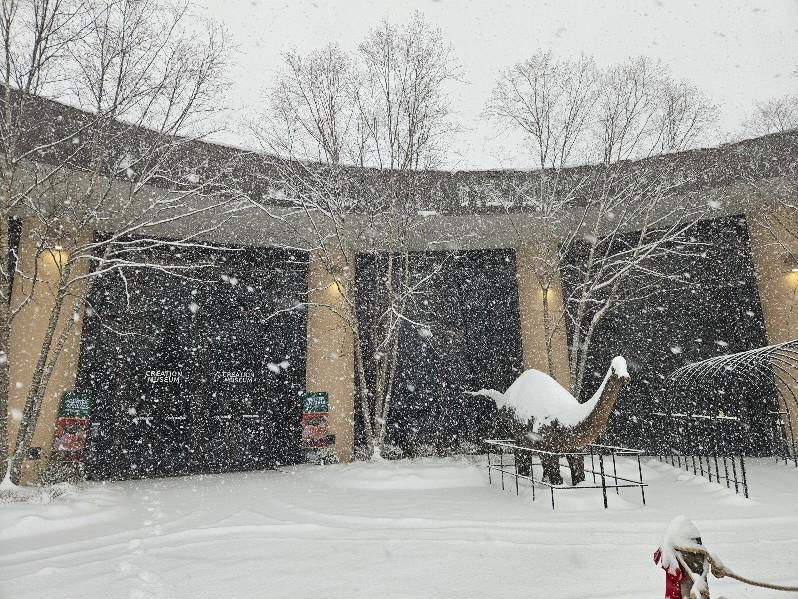 Winter wonderland at Ark Encounter and Creation Museum