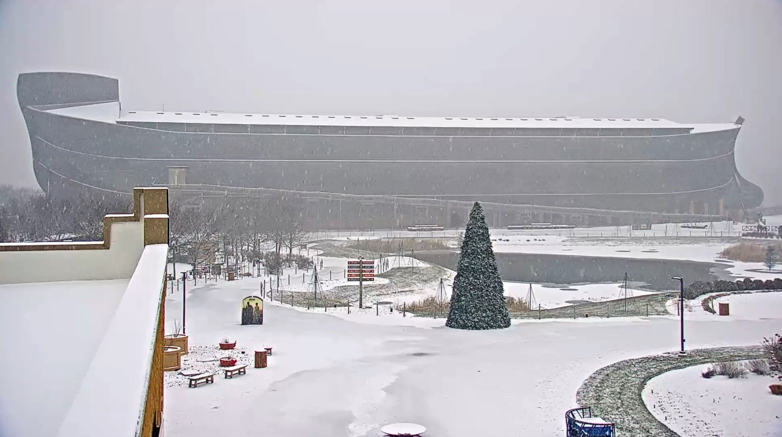 Winter wonderland at Ark Encounter and Creation Museum