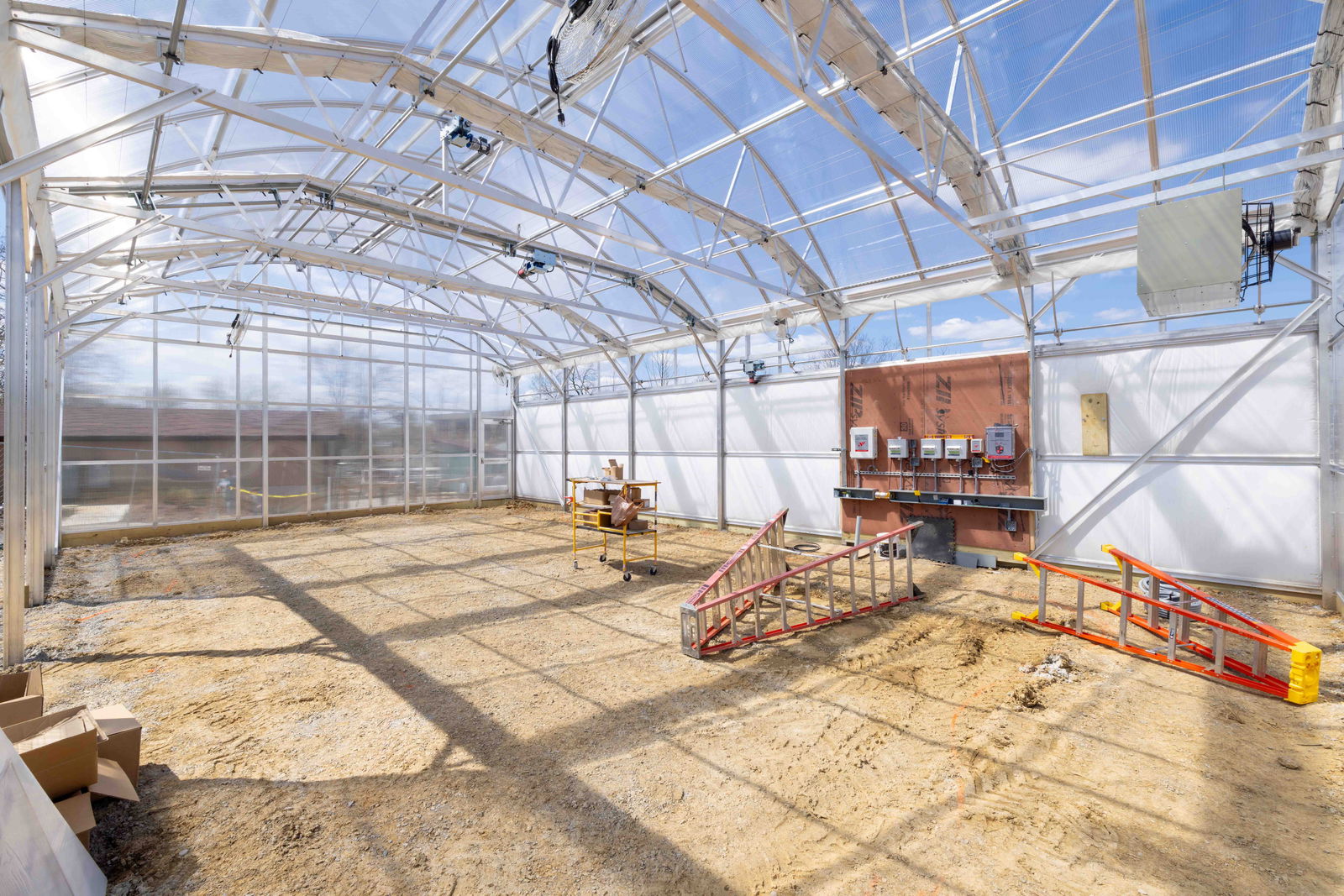 Butterfly House construction