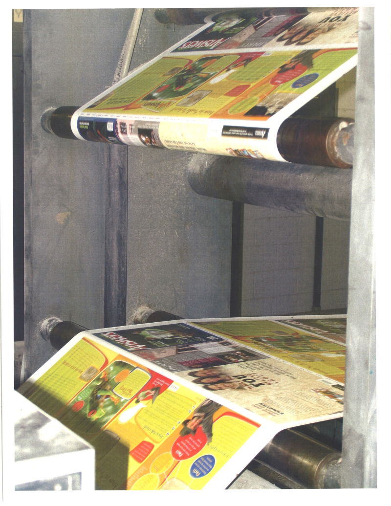 Issue being printed