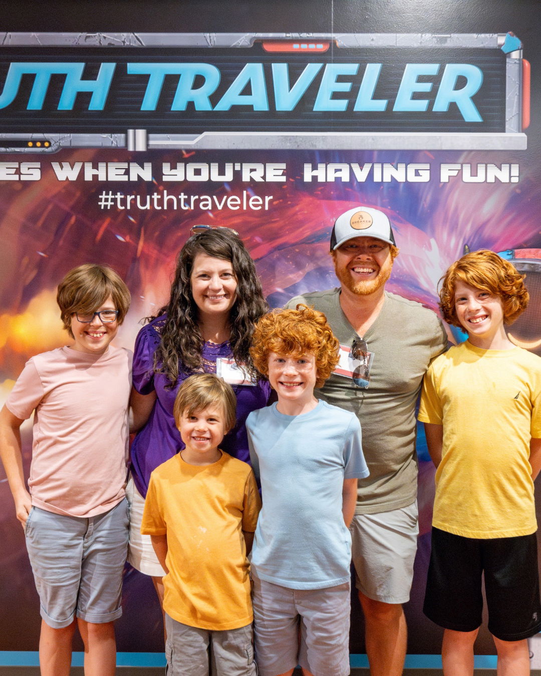 A family at Truth Traveler in Branson, Missouri.