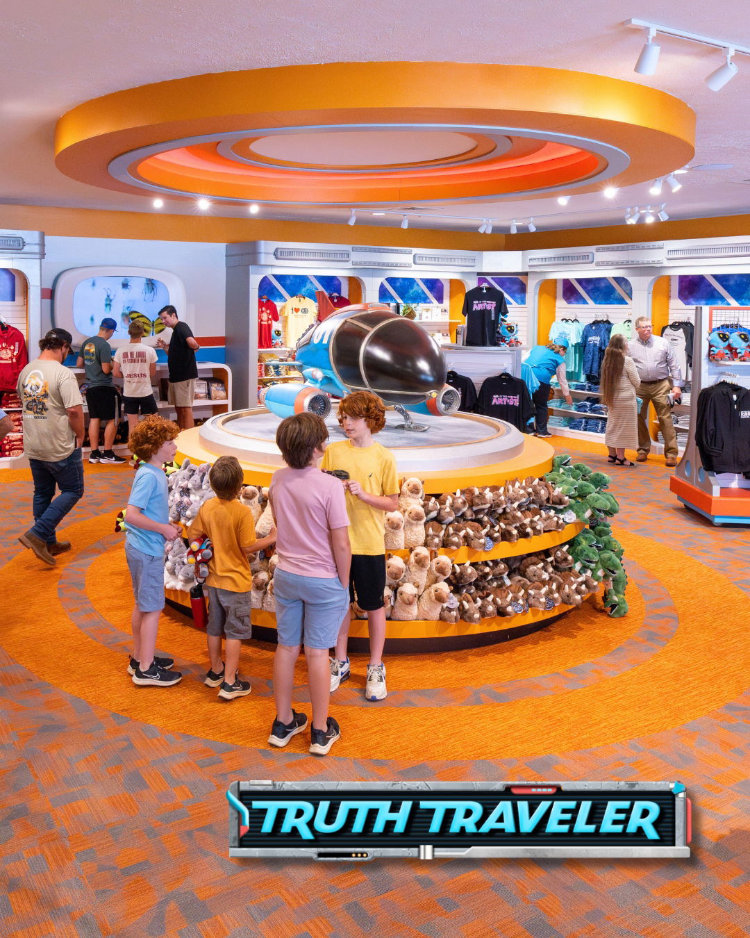 People shopping at Truth Traveler in Branson, Missouri.