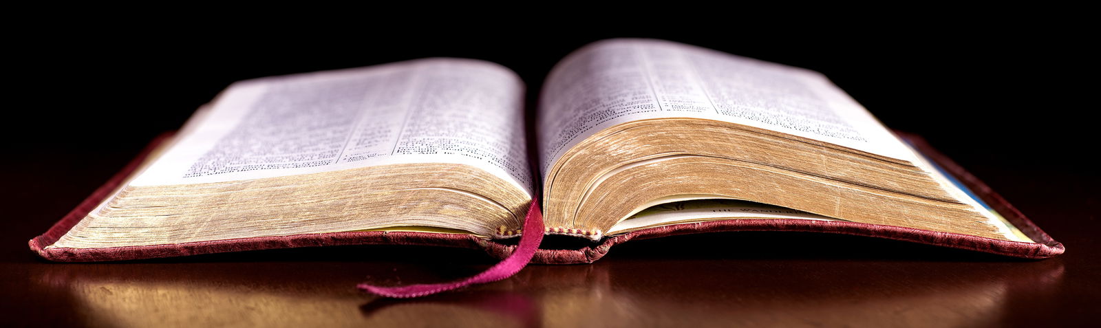 an open Bible