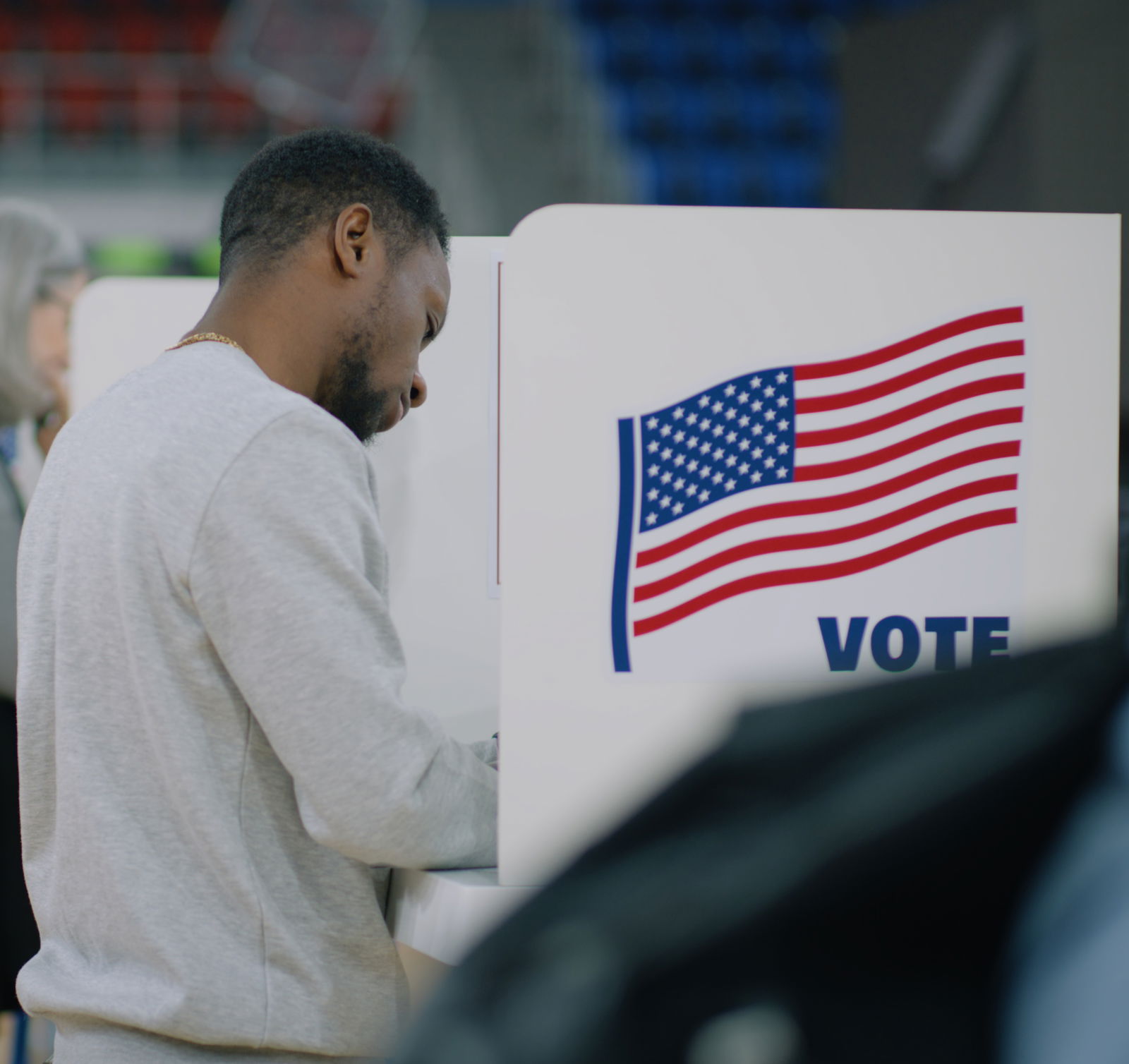 a person voting in the United States
