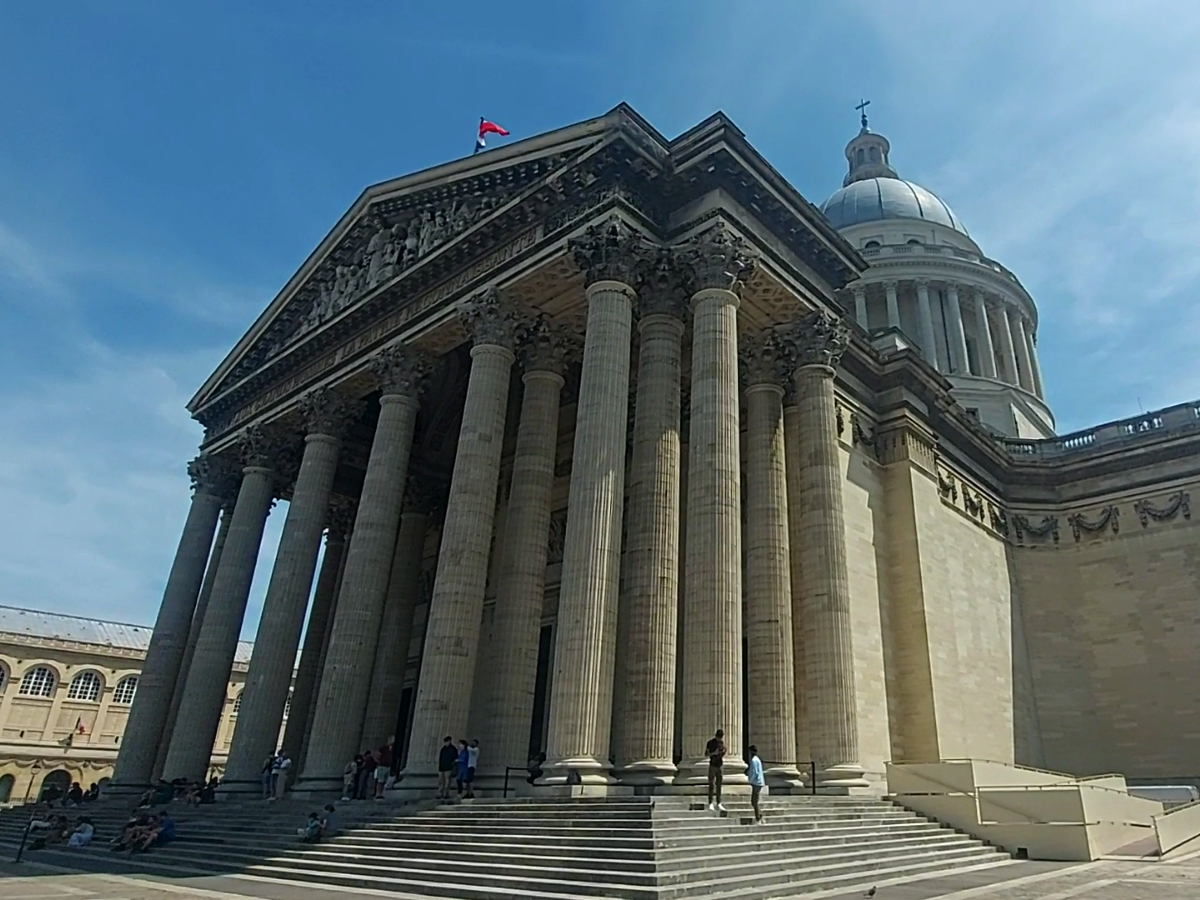The Panthéon in Paris, where Rousseau and Voltaire are now buried.