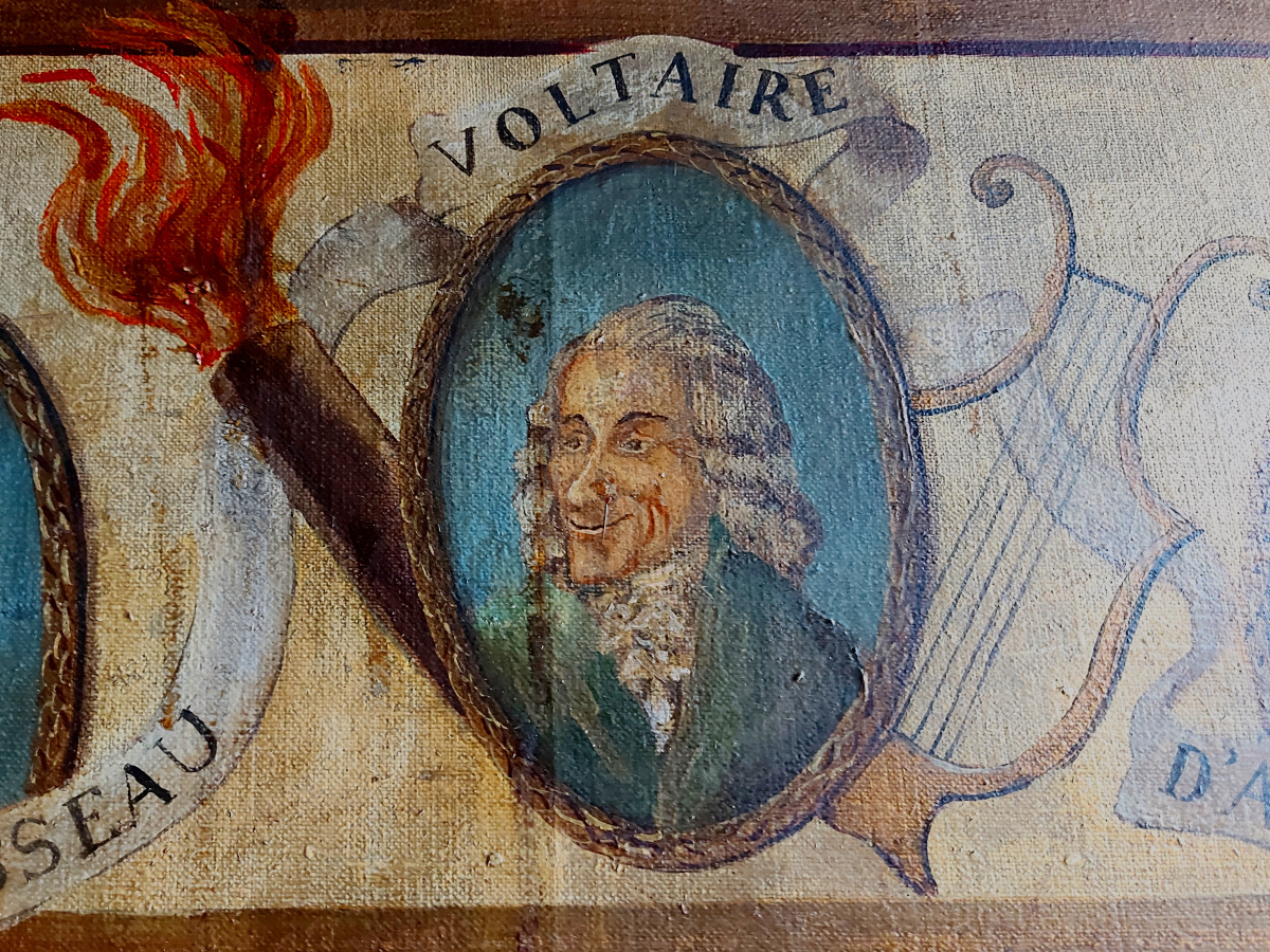 A portrait of Voltaire