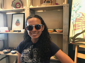 Pilar Wearing Sunglasses