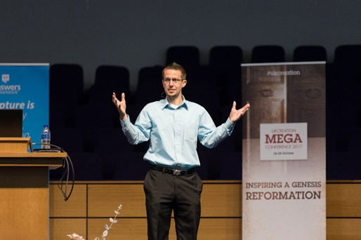 Dr. Nathaniel Jeanson at the UK Mega Conference