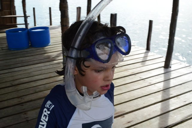 Asher with Snorkel