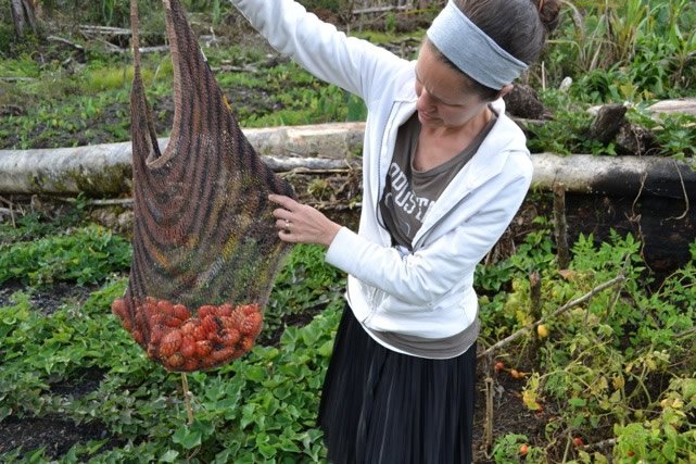 Libby with Tomatoes