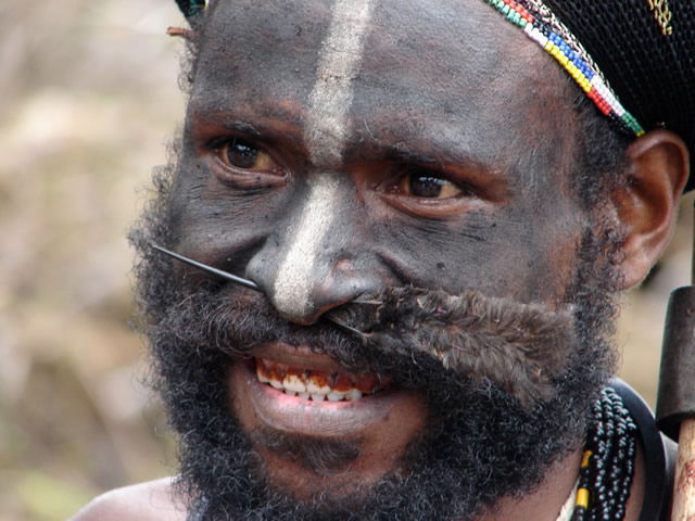 Tribal Man Smiling