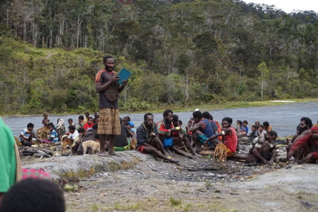 Tribal Man Teaching