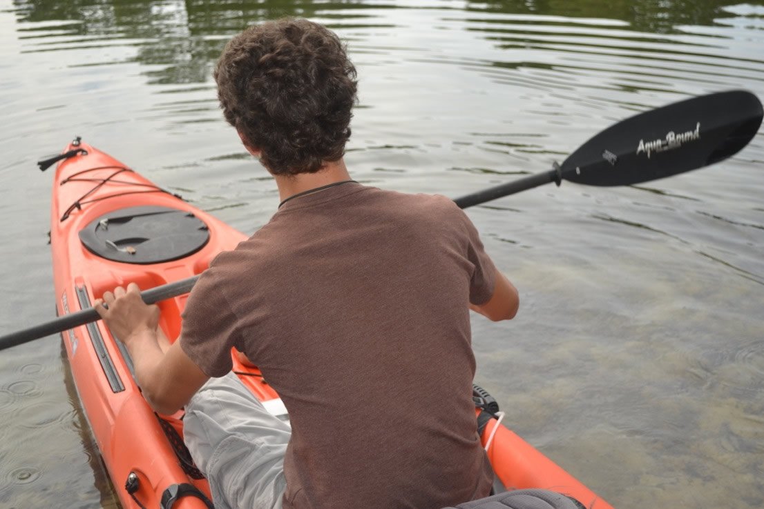 Hudson in a Kayak