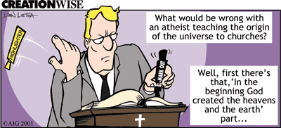 Creation Wise: Atheist in Church