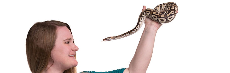 Karina with snake