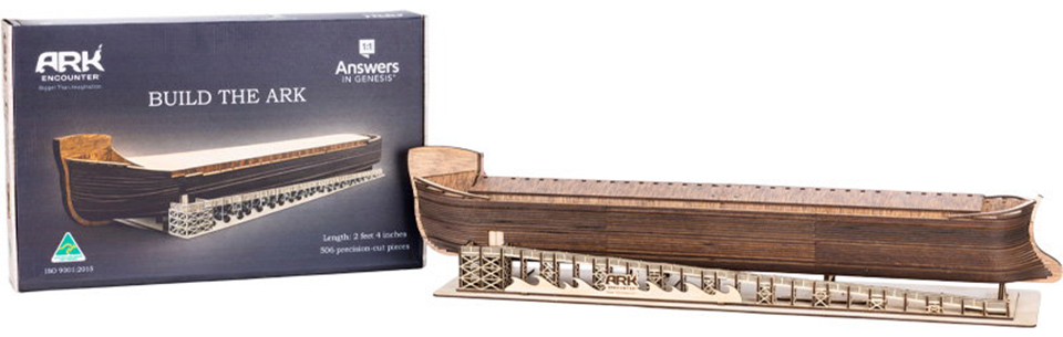 beautiful model kit of Noah’s ark (based on the Ark Encounter’s design)