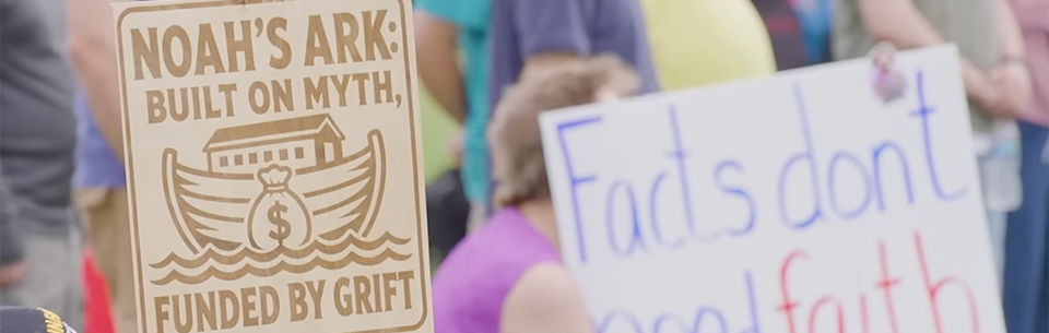 Atheists Protest 10-Year Anniversary of the Ark Encounter