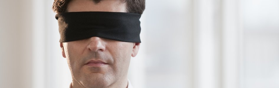 Man in Blindfold