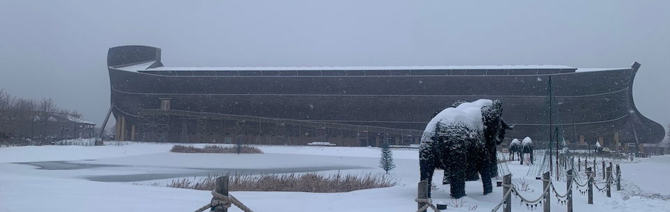 Huge Storm Turns Ark Encounter and Creation Museum into Winter Wonderlands