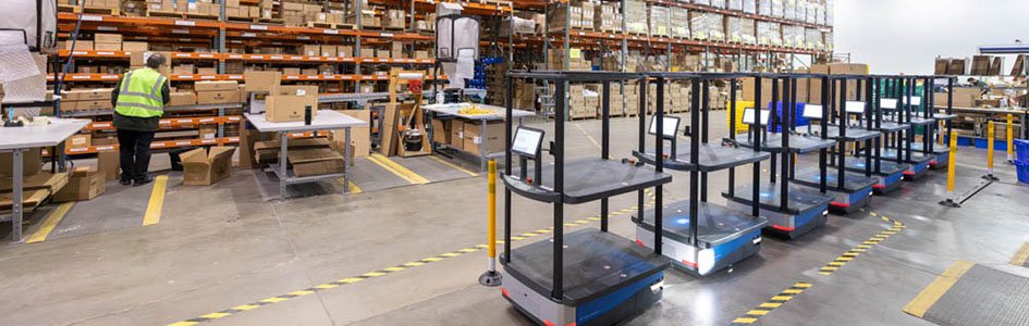 New artificial intelligence autonomous warehouse robot