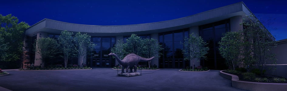 Creation Museum Grand Plaza at Night