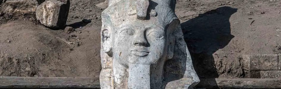 Rameses II statue head